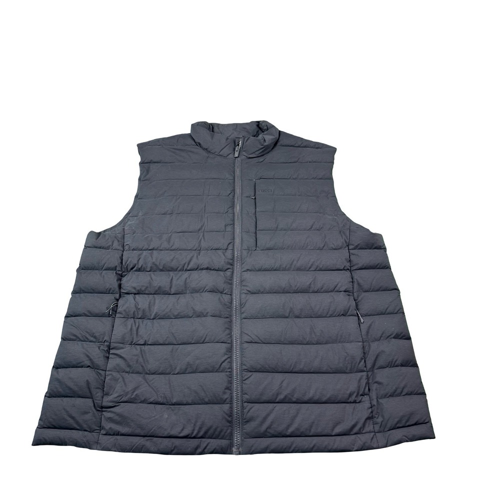 Vuori Men's SZ XL Steadfast Insulated Vest 100% Down Filled Black #V580 $228